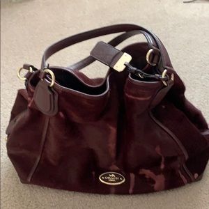 Coach calf hair Edie bag
